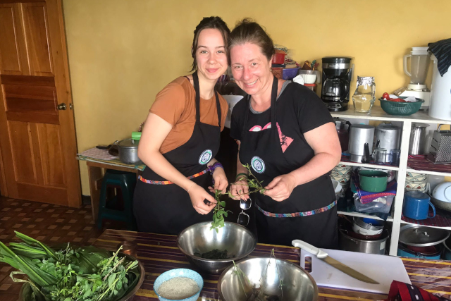 Lake Atitlan Traditional Cooking Workshops Vegan Vegetarian hands on cooking